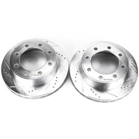 PowerStop Power Stop 00-05 Ford Excursion Front Evolution Drilled & Slotted Rotors - Pair
