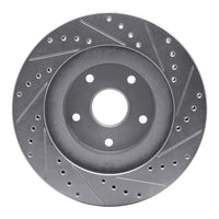 R1 Concepts R1 92-97 Subaru SVX Front Left Drilled & Slotted Silver Brake Rotor