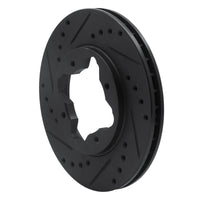 R1 Concepts R1 90-97 Acura CL Front Left Drilled & Slotted Black Brake Rotor