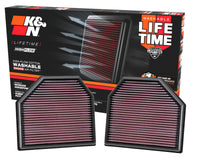 K&N Engineering K&N Replacement Air Filter for 11-14 BMW M5/M6 4.4L V8 / 2015 M4/M3 3.0L I6  (2 per box)