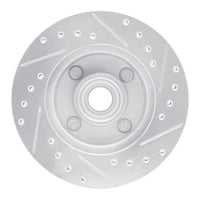 R1 Concepts R1 78-93 Ford Thunderbird Front Left Drilled & Slotted Silver Brake Rotor