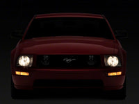 Raxiom 05-09 Ford Mustang Axial Series OEM Style Rep Headlights- Chrome Housing- Smoked Lens