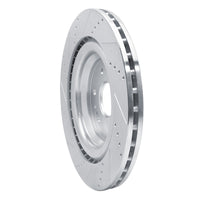 R1 Concepts R1 14-20 Cadillac Escalade Front Right Drilled & Slotted Silver Brake Rotor