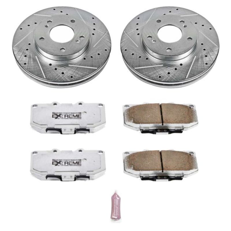 PowerStop Power Stop 89-96 Nissan 300ZX Front Z26 Street Warrior Brake Kit