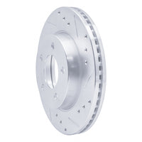 R1 Concepts R1 98-00 Chrysler LHS Front Right Drilled & Slotted Silver Brake Rotor