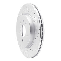 R1 Concepts R1 16-20 Buick Regal Sportback Rear Right Drilled & Slotted Silver Brake Rotor