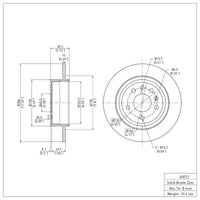 DFC 99-10 Saab 9-5 Rear Brake Rotor