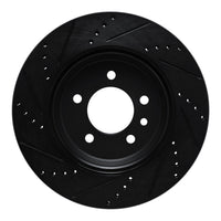 R1 Concepts R1 20-25 Land Rover Defender 90 Rear Right Drilled & Slotted Black Brake Rotor