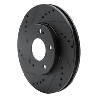 R1 Concepts R1 00-24 Chrysler SEBRING Front Left Drilled & Slotted Black Brake Rotor