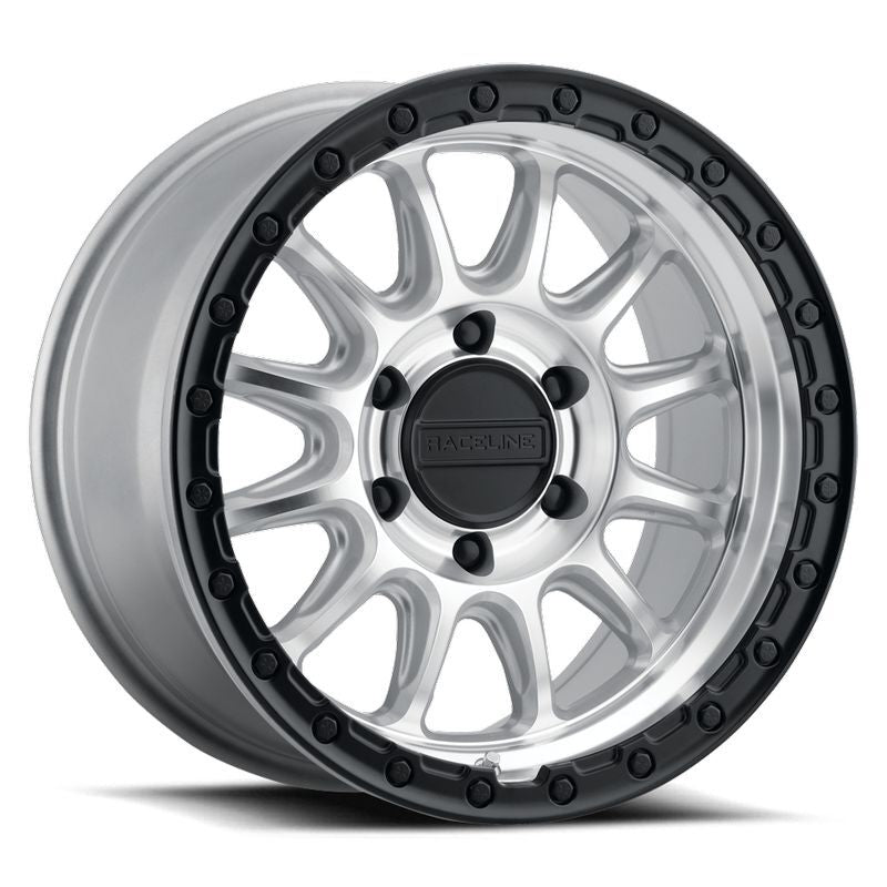 Raceline 960MB Alpha 18x8.5in / 6X135 BP / 35mm Offset / 87.1mm Bore - Machined w/Black Ring