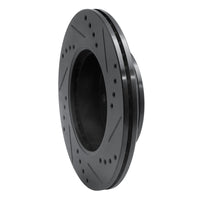 R1 Concepts R1 03-06 Dodge Verna (Mexico) Front Left Drilled & Slotted Black Brake Rotor