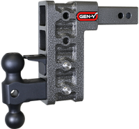 GEN-Y Hitch Gen-Y Mega Duty 2in Shank 7.5in Drop 1.5K TW 10K Hitch w/GH-031 Dual-Ball/GH-032 Pintle Lock