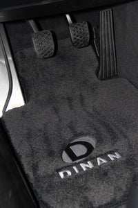 Dinan 13-19 BMW 640i Gran Coupe F06 Signature Floor Mats Black w/ Silver Logo - Set of 4