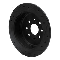 R1 Concepts R1 10-15 Renault SANDERO (Mexico) Front Left Drilled & Slotted Black Brake Rotor