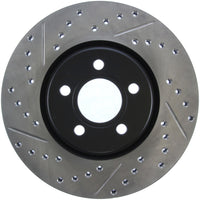 StopTech 03-09 Chrysler PT Cruiser Tur / 03-05 Dodge Neon SRT-4 Front Right Slotted & Drilled Rotor