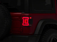 Raxiom 18-23 Jeep Wrangler JL Horizon LED Tail Lights- Black Housing- Red Lens