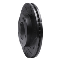 R1 Concepts R1 2007-2009 Kia Sorento Front Right Drilled & Slotted Black Brake Rotor
