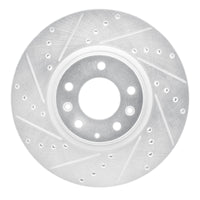 R1 Concepts R1 06-07 Mazda 6 Front Left Drilled & Slotted Silver Brake Rotor