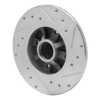 R1 Concepts R1 76-84 Porsche 924 Front Left Drilled & Slotted Silver Brake Rotor