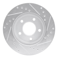 R1 Concepts R1 01-07 Buick Rendezvous Front Left Drilled & Slotted Silver Brake Rotor