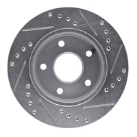 R1 Concepts R1 90-97 Ford AEROSTAR Left Front Drilled & Slotted Silver Brake Rotor