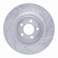 R1 Concepts R1 05-23 Chrysler 300 Front Right Drilled & Slotted Silver Brake Rotor