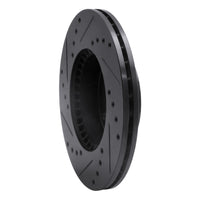 R1 Concepts R1 99-07 Suzuki Esteem Front Right Drilled & Slotted Black Brake Rotor