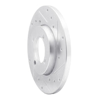 R1 Concepts R1 74-87 Dodge COLT Front Right Drilled & Slotted Silver Brake Rotor