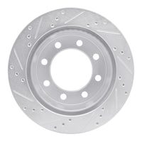 R1 Concepts R1 00-02 Dodge Ram 4000 (Mexico) Rear Right Drilled & Slotted Silver Brake Rotor