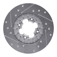 R1 Concepts R1 89-94 Subaru Justy Front Right Drilled & Slotted Silver Brake Rotor