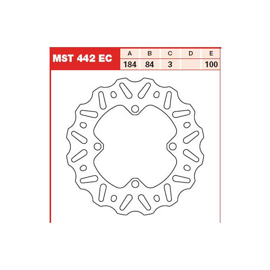 TRW MOTO MST442EC Brake Disc