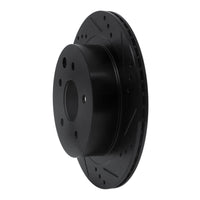 R1 Concepts R1 02-25 Infiniti G35 Rear Right Drilled & Slotted Black Brake Rotor