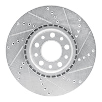 R1 Concepts R1 13-23 Chrysler 200 Front Left Drilled & Slotted Silver Brake Rotor