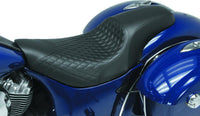 Mustang Motorcycle Mustang 84-06 Harley Standard Rear Tire Duke 1PC Seat Regal- Black
