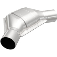 MagnaFlow Universal Catalytic Converter 2.25 inch Angled O/O PC2 Front