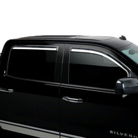 Putco 14-18 Chevy Silverado LD - 4 Door - Crew Cab Element Chrome Window Visors