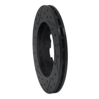 R1 Concepts R1 83-85 Nissan 720 DATSUN Front Right Drilled & Slotted Black Brake Rotor