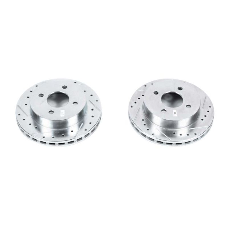 PowerStop Power Stop 1993 Ford Mustang Rear Evolution Drilled & Slotted Rotors - Pair