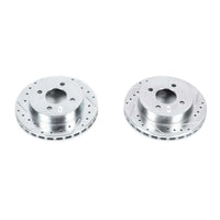 PowerStop Power Stop 1993 Ford Mustang Rear Evolution Drilled & Slotted Rotors - Pair