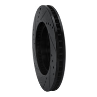 R1 Concepts R1 00-24 Chrysler SEBRING Front Right Drilled & Slotted Black Brake Rotor