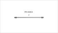 Fleece Performance 8in High Pressure Fuel Line (8mm x 3.5mm Line M14x1.5 Nuts)