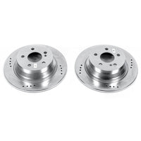 PowerStop Power Stop 14-16 Mercedes-Benz E250 Rear Evolution Drilled & Slotted Rotors - Pair