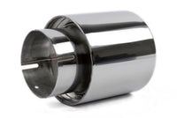 Dinan Double-Walled 4in Clamp-On Exhaust Tip - Polished - 4in Outlet / 3in Inlet