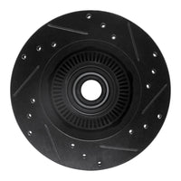 R1 Concepts R1 95-97 Ford Ranger (USA/Canada) Front Left Drilled & Slotted Black Brake Rotor