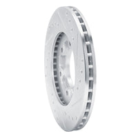 R1 Concepts R1 86-06 Chevrolet Luv Pickup (Mexico) Front Left Drilled & Slotted Silver Brake Rotor