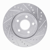 R1 Concepts R1 05-05 Buick Park Avenue Front Left Drilled & Slotted Silver Brake Rotor
