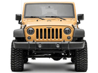 Raxiom 07-18 Jeep Wrangler JK Axial 7-In LED Headlights w/ DRL Turn Signals- Black Housing (Clear)