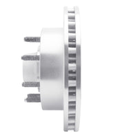R1 Concepts R1 99-02 Ford F-350 Super Duty 2WD Front Left Drilled & Slotted Silver Brake Rotor