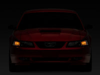 Raxiom 99-04 Mustang Axial Series OEM Style Replacement Headlights- Black Housing (Clear Lens)