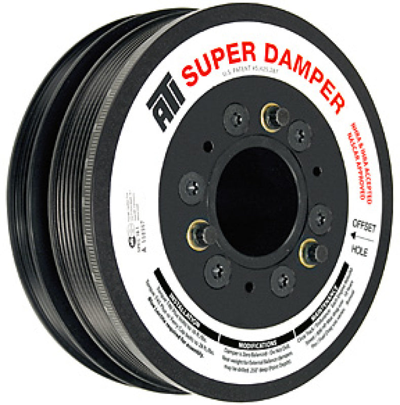 ATI Damper - 8.25in - Alum - 10 & 4 Grv - LS7 - Y Body Corvette - Gen 5 Z28 - LS3 - 10 Percent OD